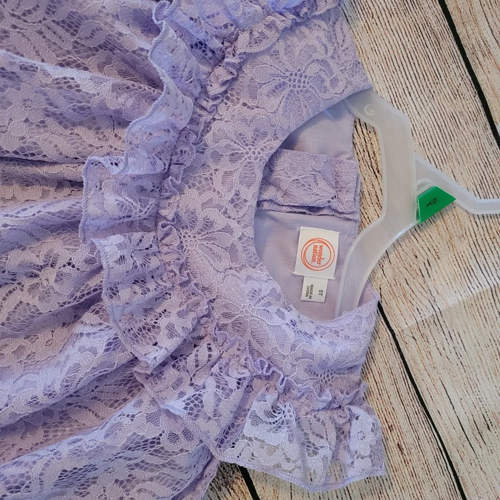 NWT Girls Spring Dress Purple ✨️ - Picture 9 of 16